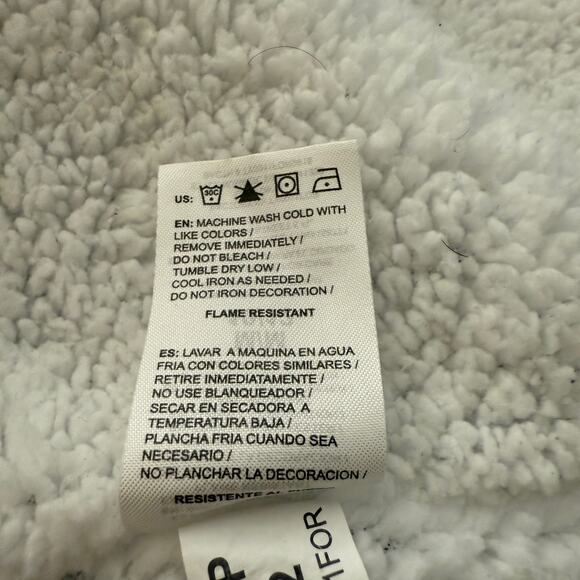 Woodrow Friends Bath Robe Boys 10 Gray Dog Faces Fleece Cozy Comfort Hooded Swim - Picture 6 of 8